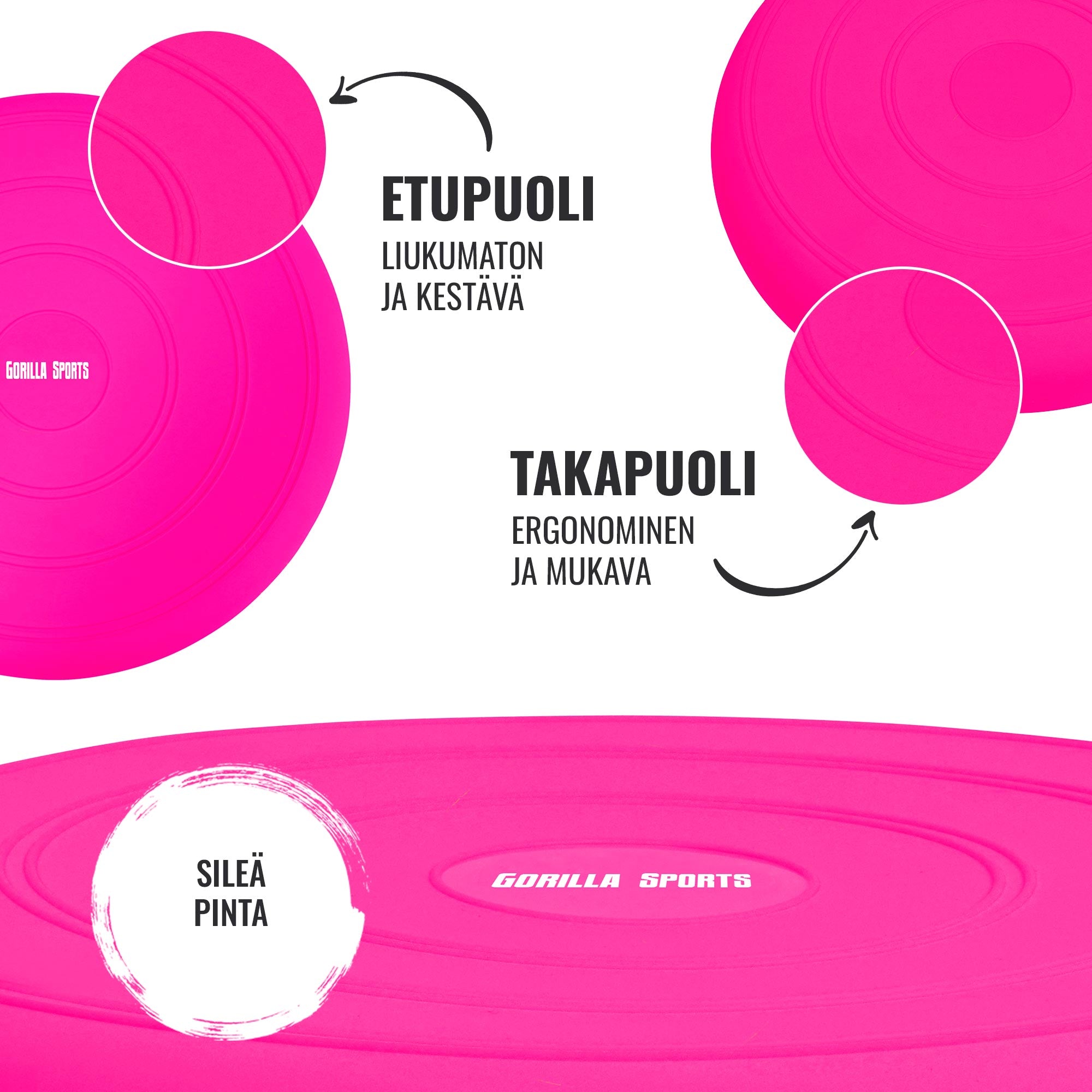 Dygliuota Balance Pad pusiausvyros pagalvėlė 33 cm