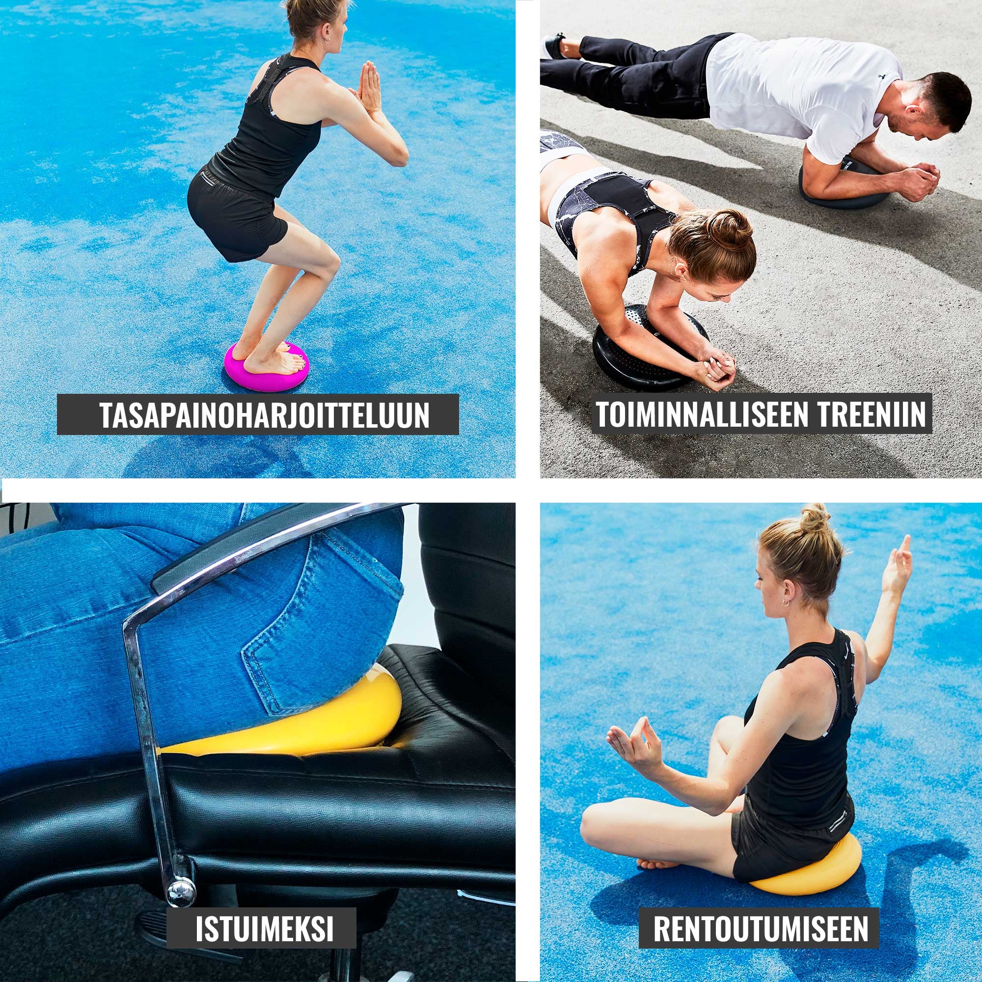 Dygliuota Balance Pad pusiausvyros pagalvėlė 33 cm