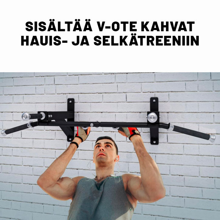 Sieninis prisitraukimų skersinis su keliomis suėmimo padėtimis