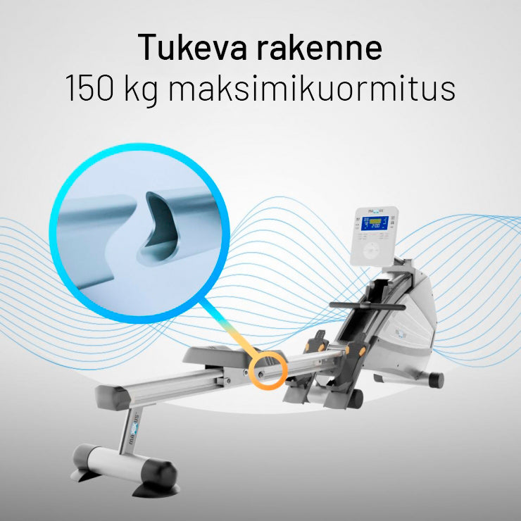 8.1 sulankstomas irklavimo treniruoklis su oro ir magnetiniu pasipriešinimu
