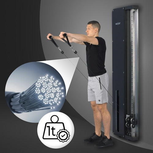 SmartGym H1 sieninė skriemulių sistema su 60 kg svorių bloku