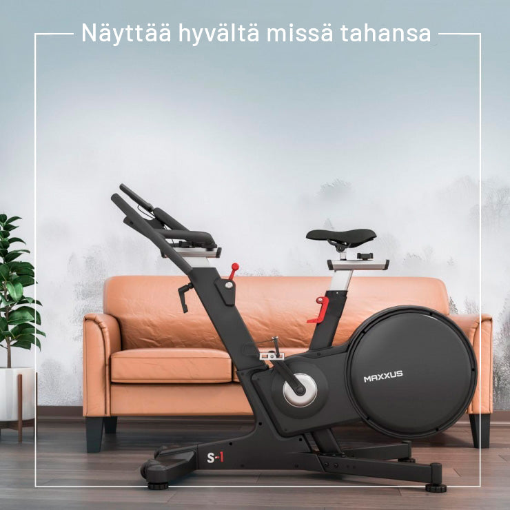 Treniruoklis dviratis S1 su LCD ekranu ir 18 kg smagračiu