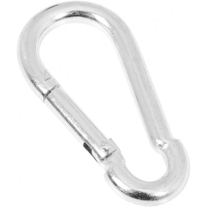 Karabinai 7 cm iš chromuoto plieno, 5 kpl