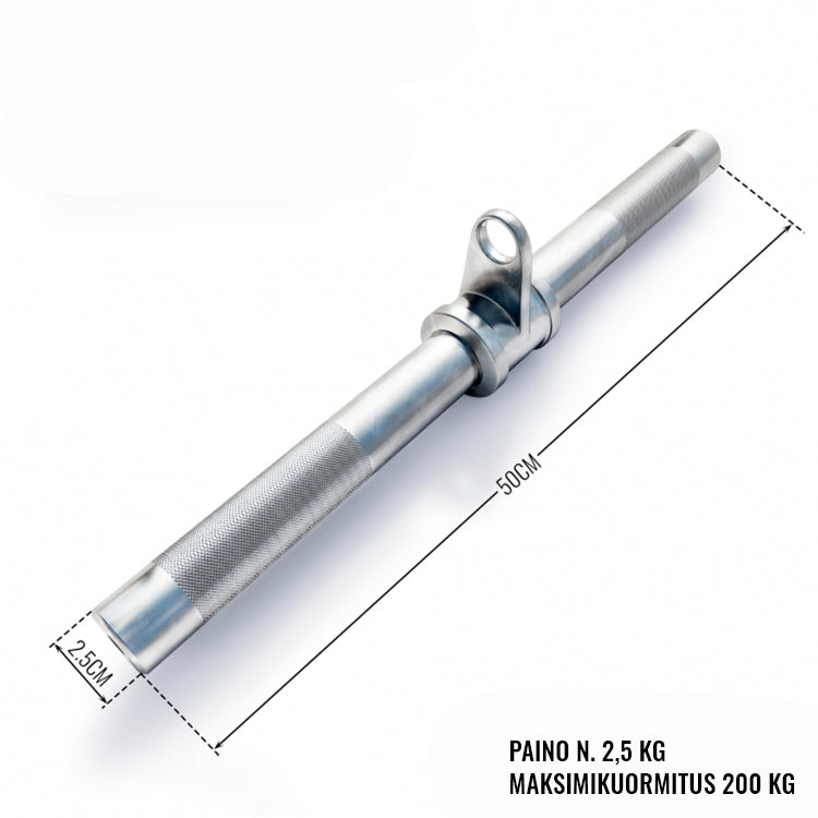 Besisukantis tiesus traukos strypas skriemulių sistemai 50 cm