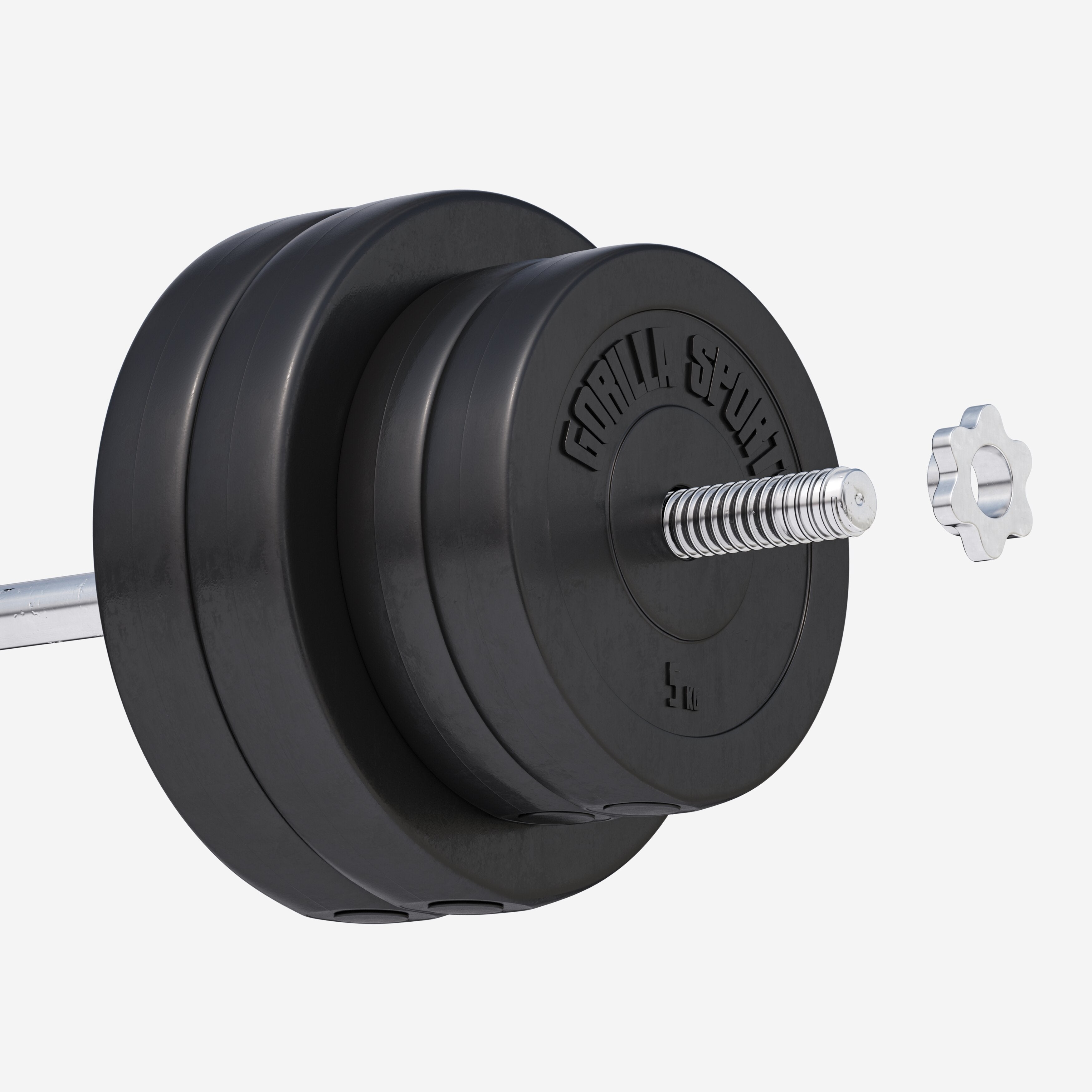 Vinilinis svorių diskų rinkinys 30 kg 30 mm