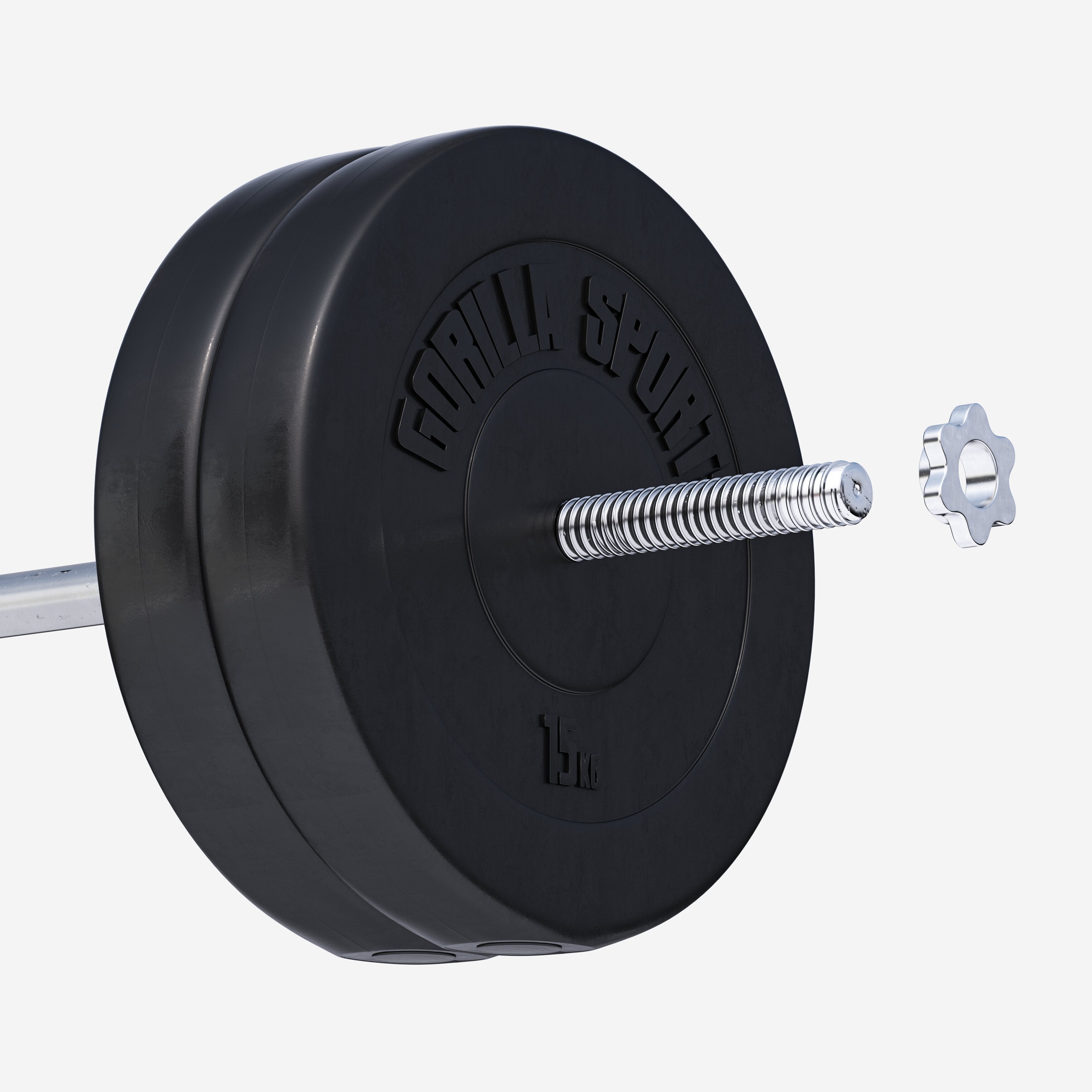 Viniliniai svorių diskai 2 x 15 kg, 30 mm