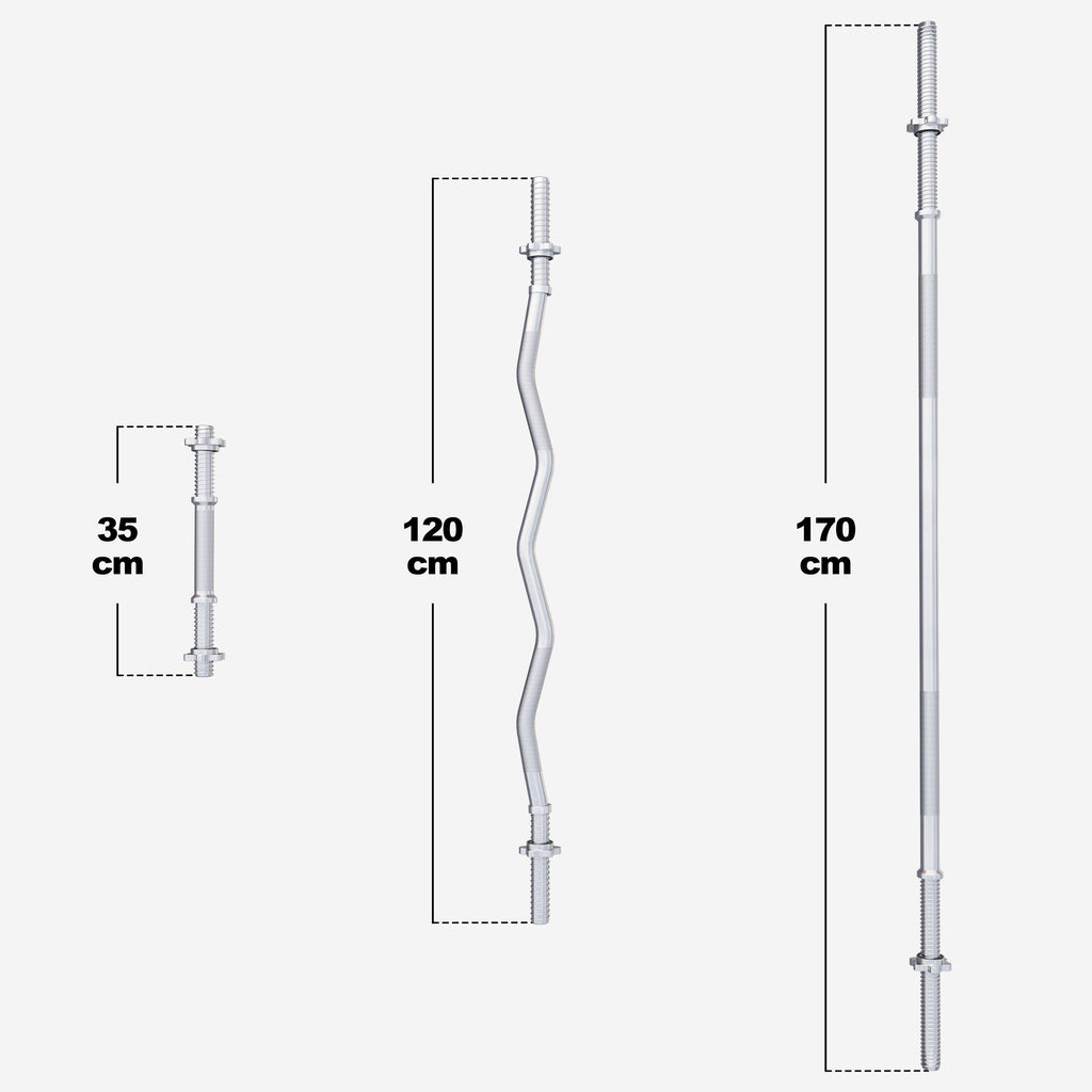 Vinilinis Tri Grip štangos rinkinys 100 kg