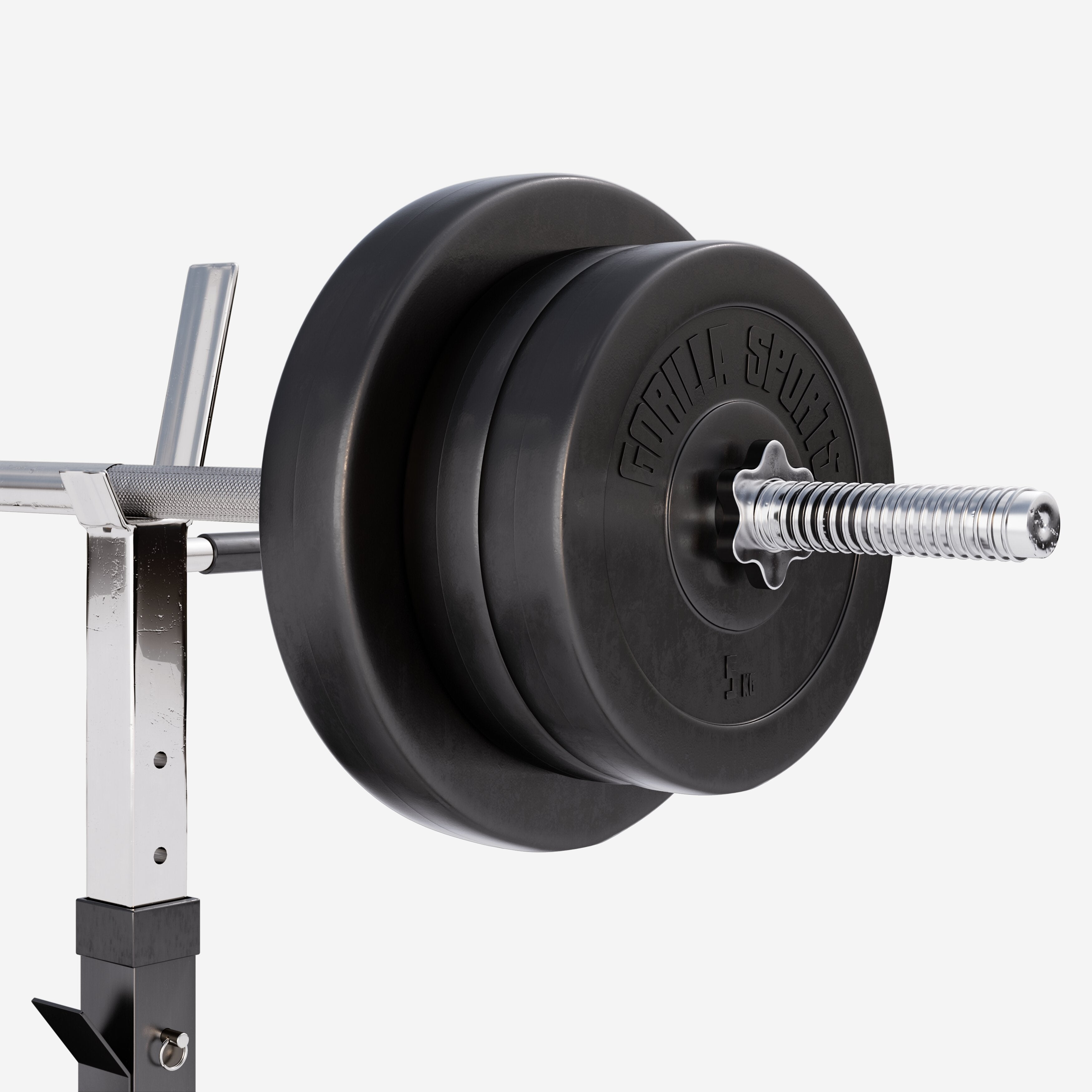 Reguliuojamas sunkumų kilnojimo suolas + 70 kg štangos rinkinys