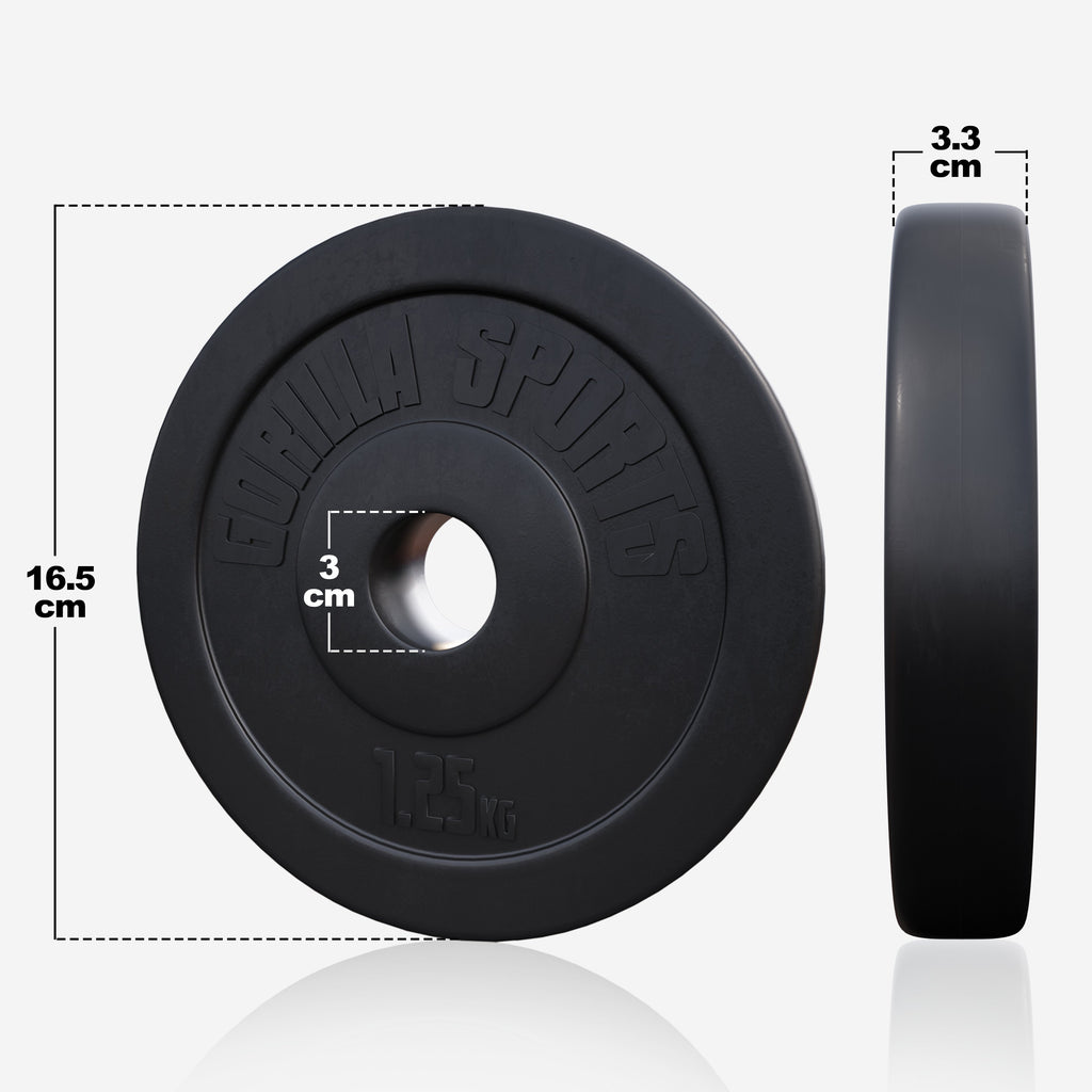 Vinilu dengtas svorio diskas 1,25 kg 30 mm