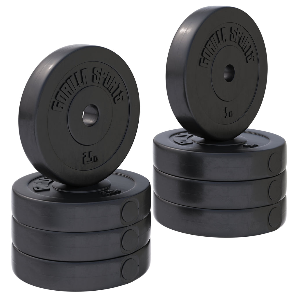 Vinilinių svorių diskų rinkinys 30 kg 30 mm
