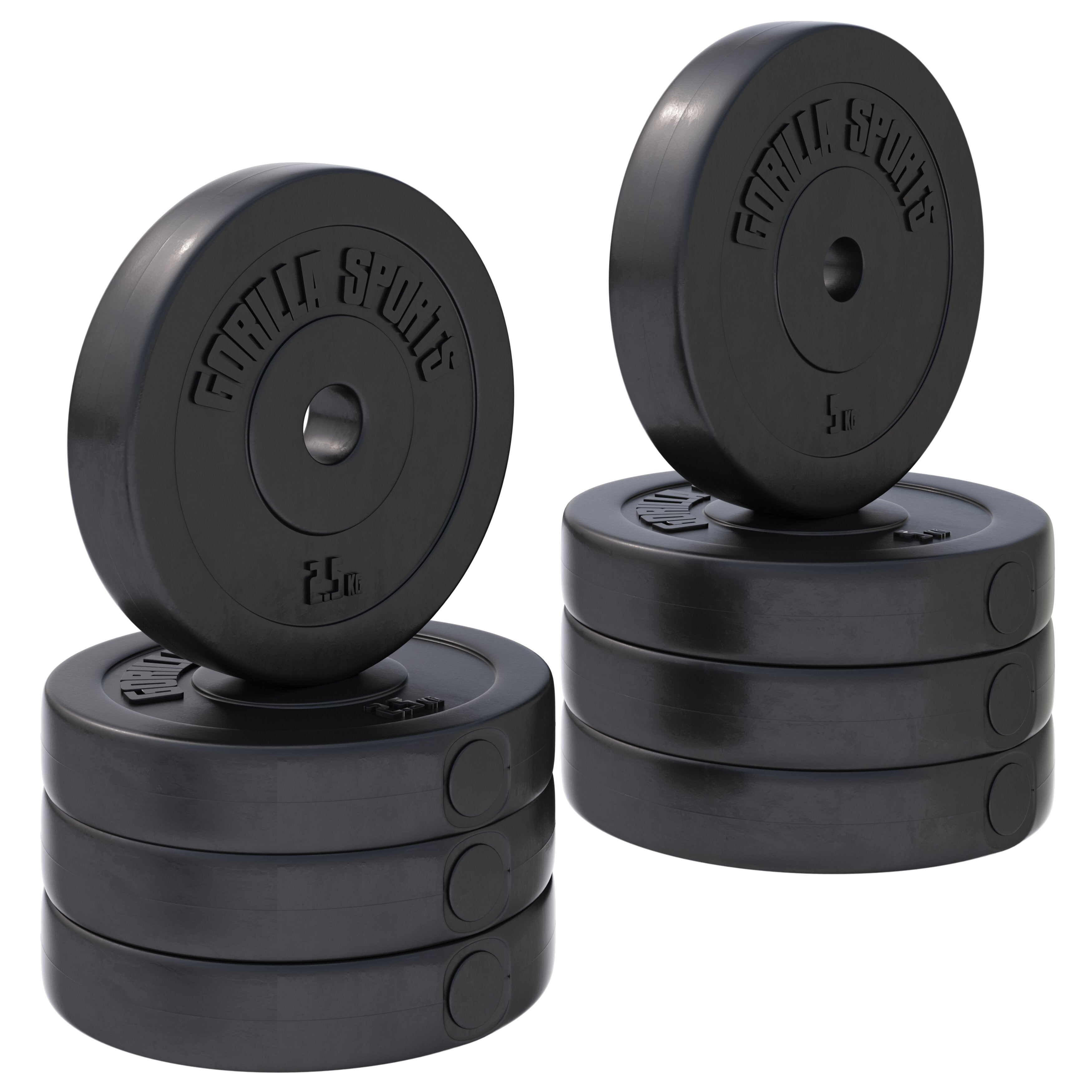 Vinilinių svorių diskų rinkinys 30 kg 30 mm