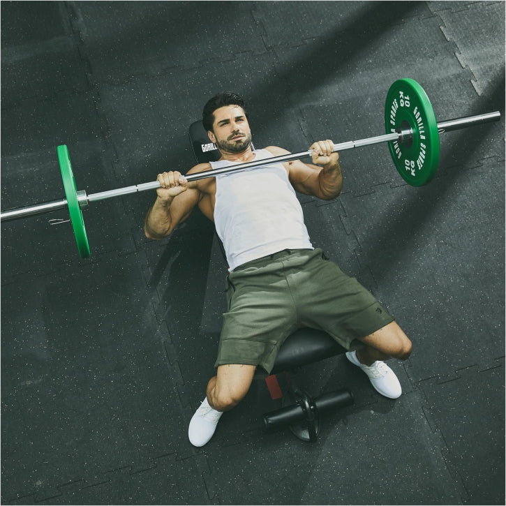 Reguliuojamas nuožulnus suoliukas su kojų atrama, max 400 kg