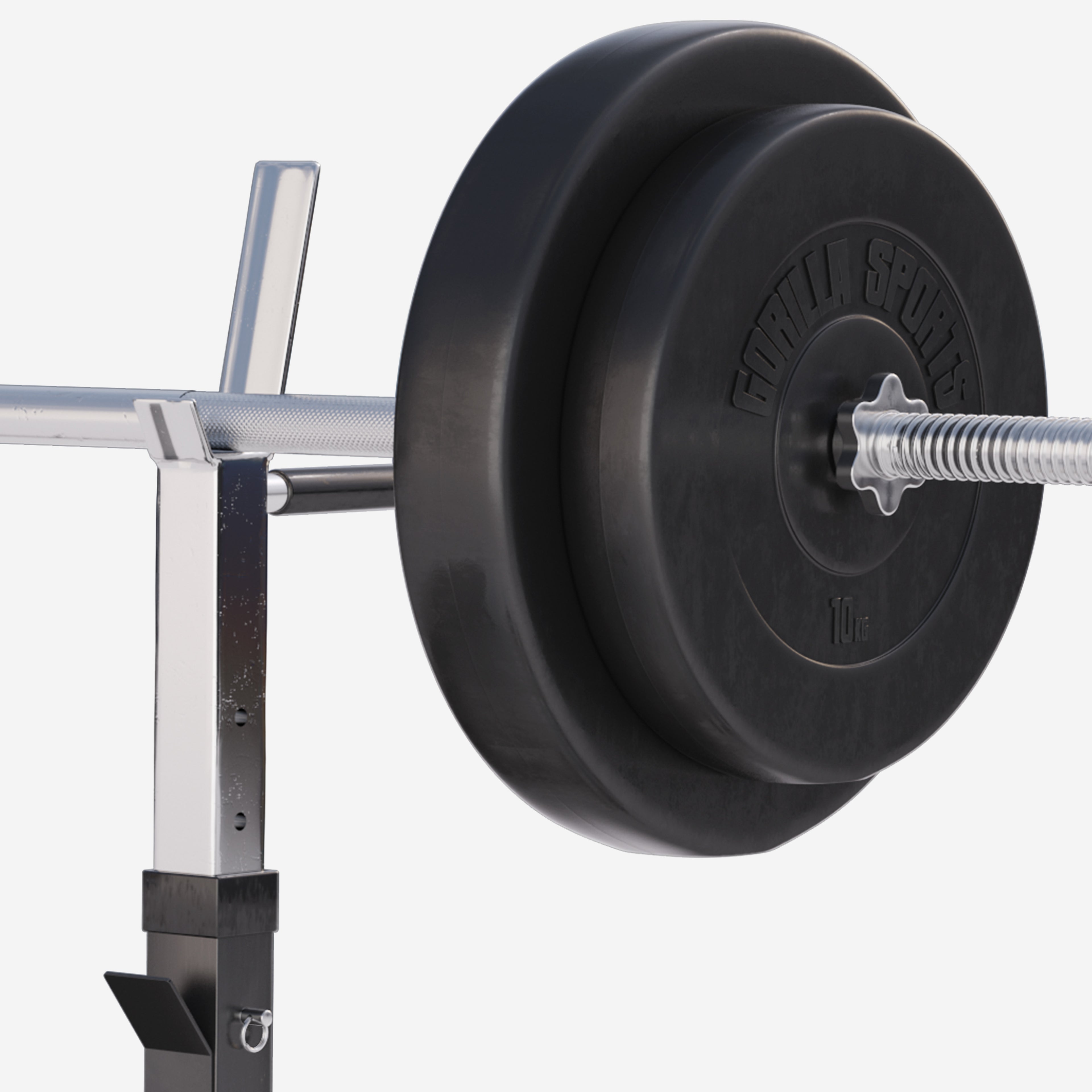 Reguliuojamas svorių kilnojimo suoliukas ir štangos komplektas 100 kg
