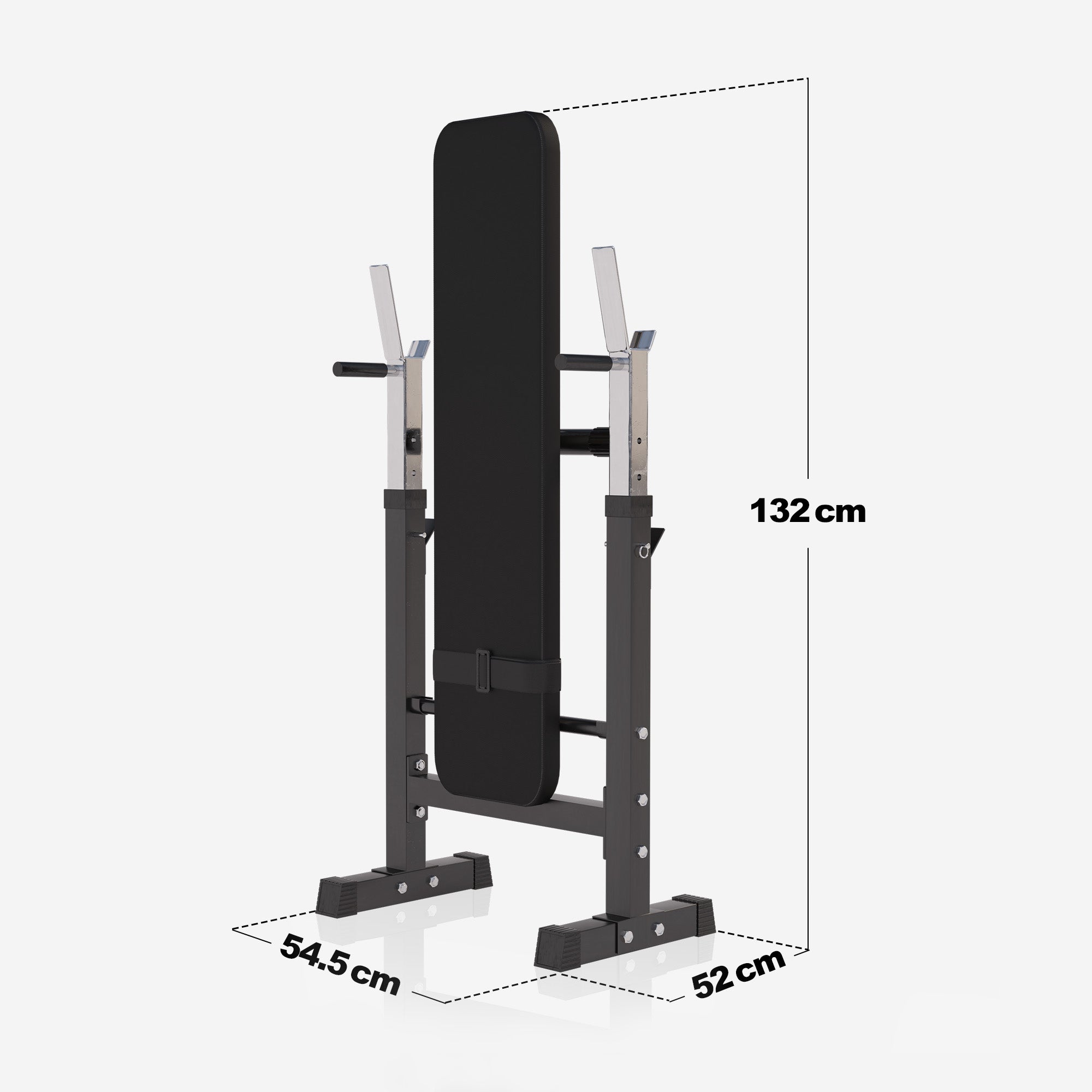 Reguliuojamas svorių kilnojimo suoliukas ir štangos komplektas 100 kg