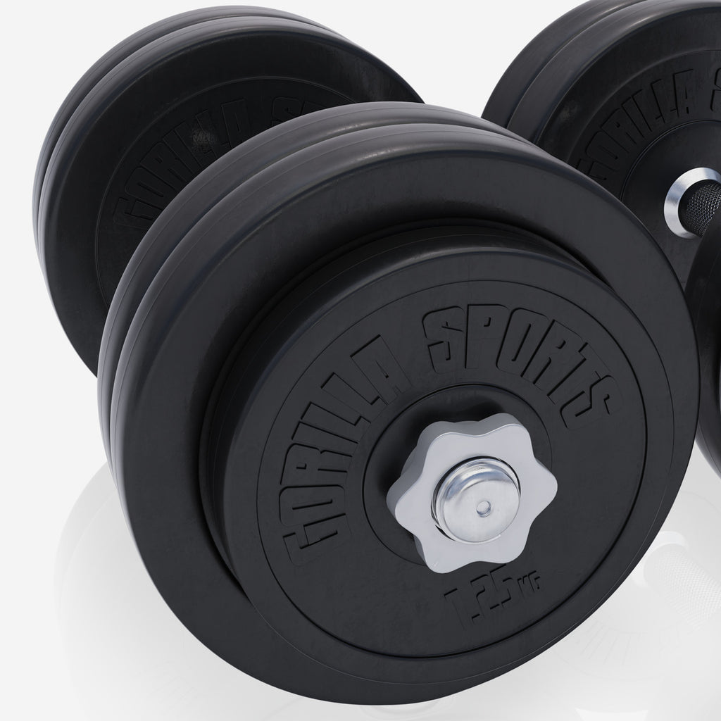 Reguliuojamas vinilinių hantelių rinkinys 30 kg, 30mm