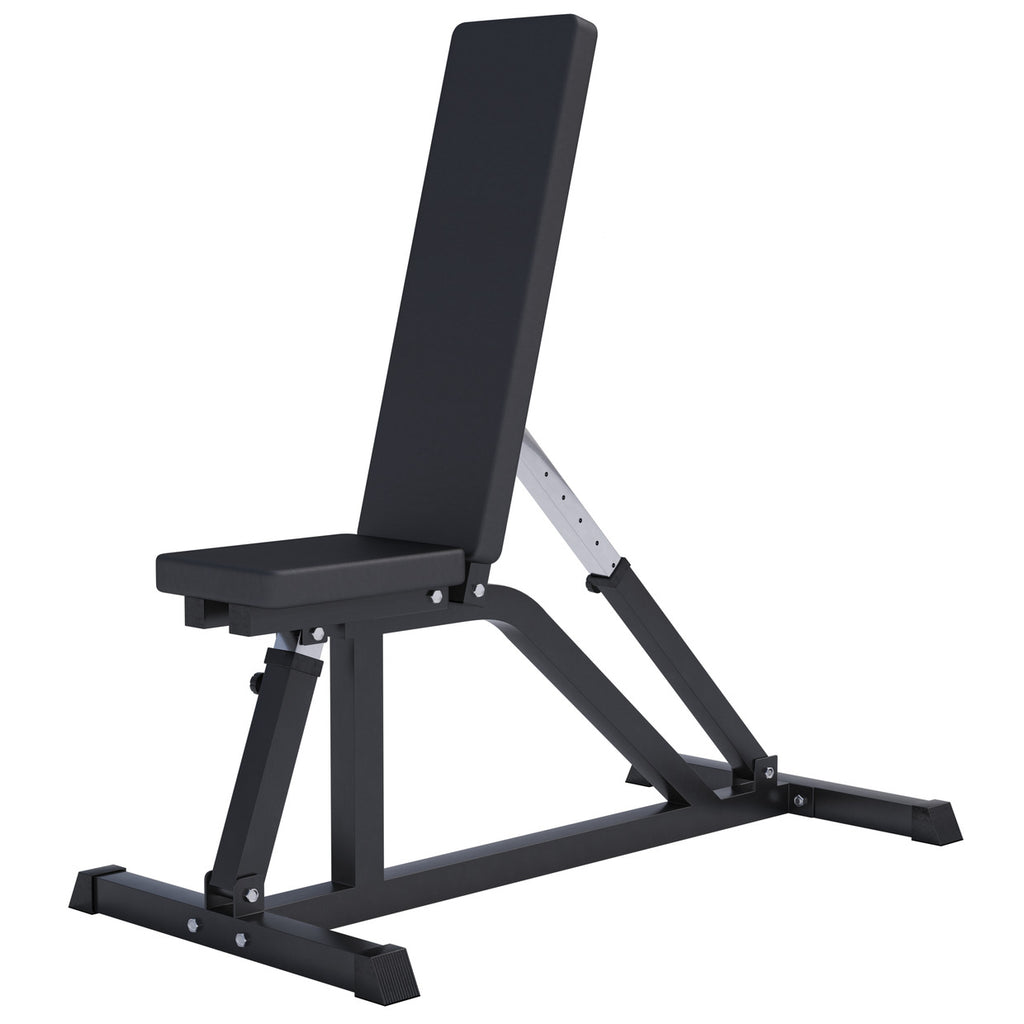 Reguliuojamas nuožulnus suoliukas max 200 kg, Black Edition
