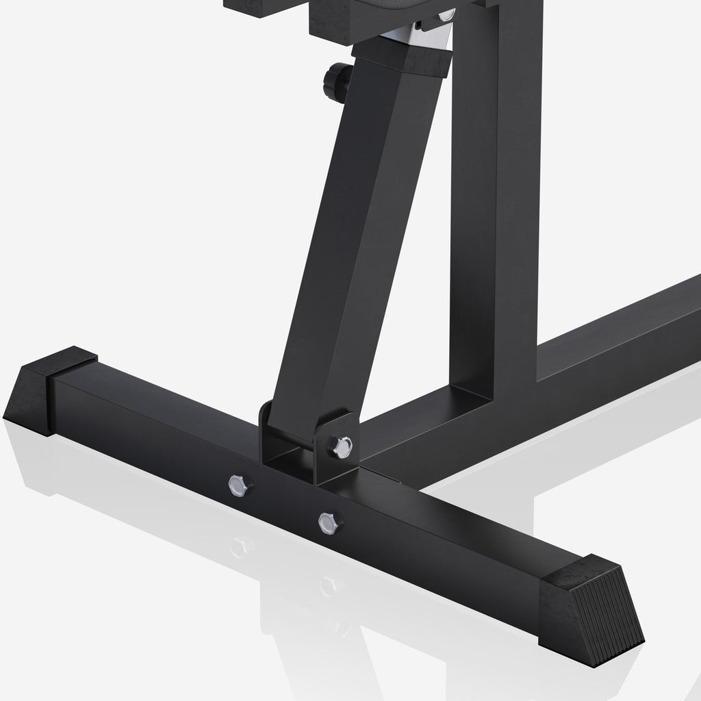 Reguliuojamas nuožulnus suoliukas max 200 kg, Black Edition