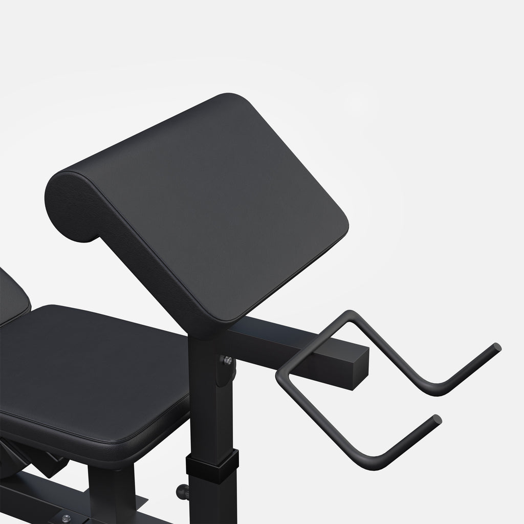 Daugiafunkcė treniruočių stotis + štangos rinkinys 108 kg