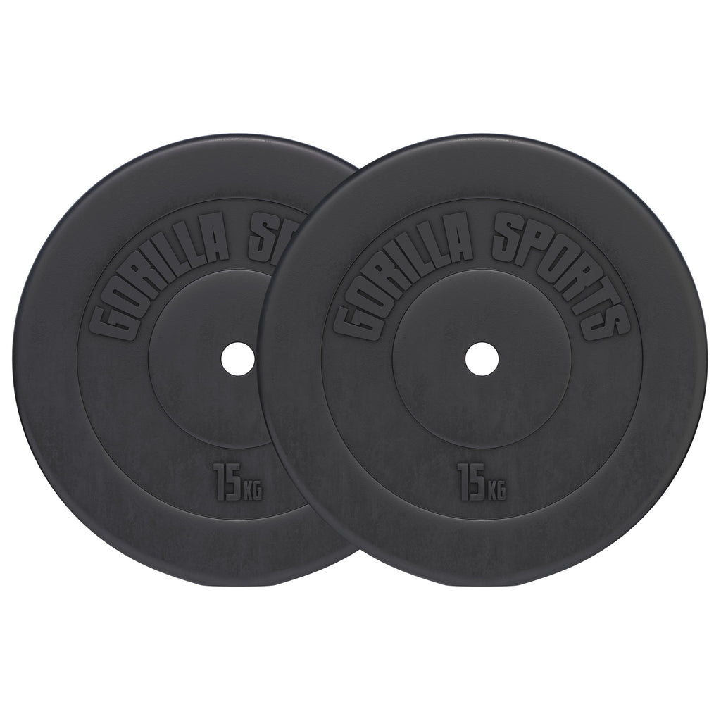 Viniliniai svorių diskai 2 x 15 kg, 30 mm