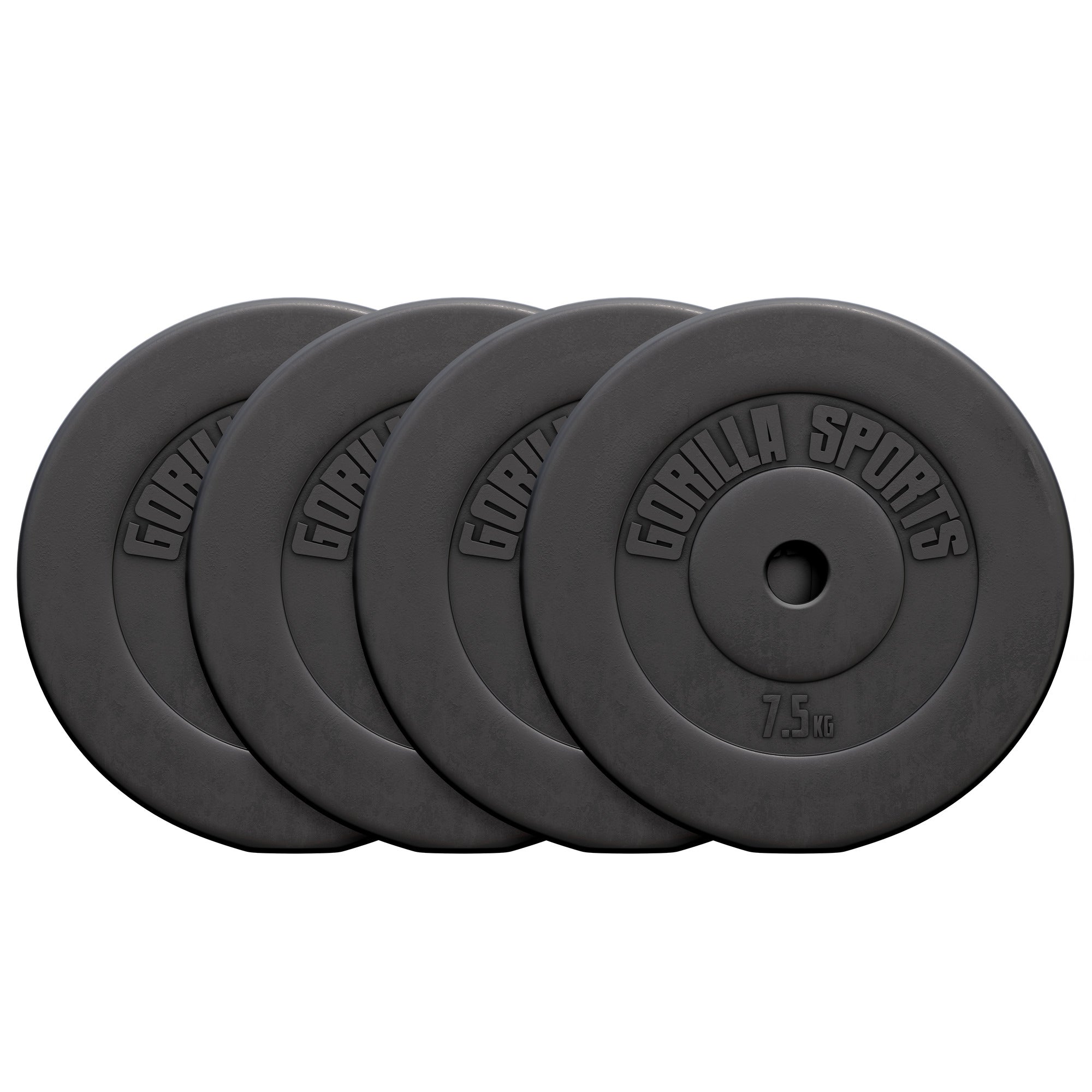Viniliniai svorių diskai 4 x 7,5 kg, 30 mm