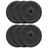 Viniliniai svorių diskai 6 x 5 kg 30 mm