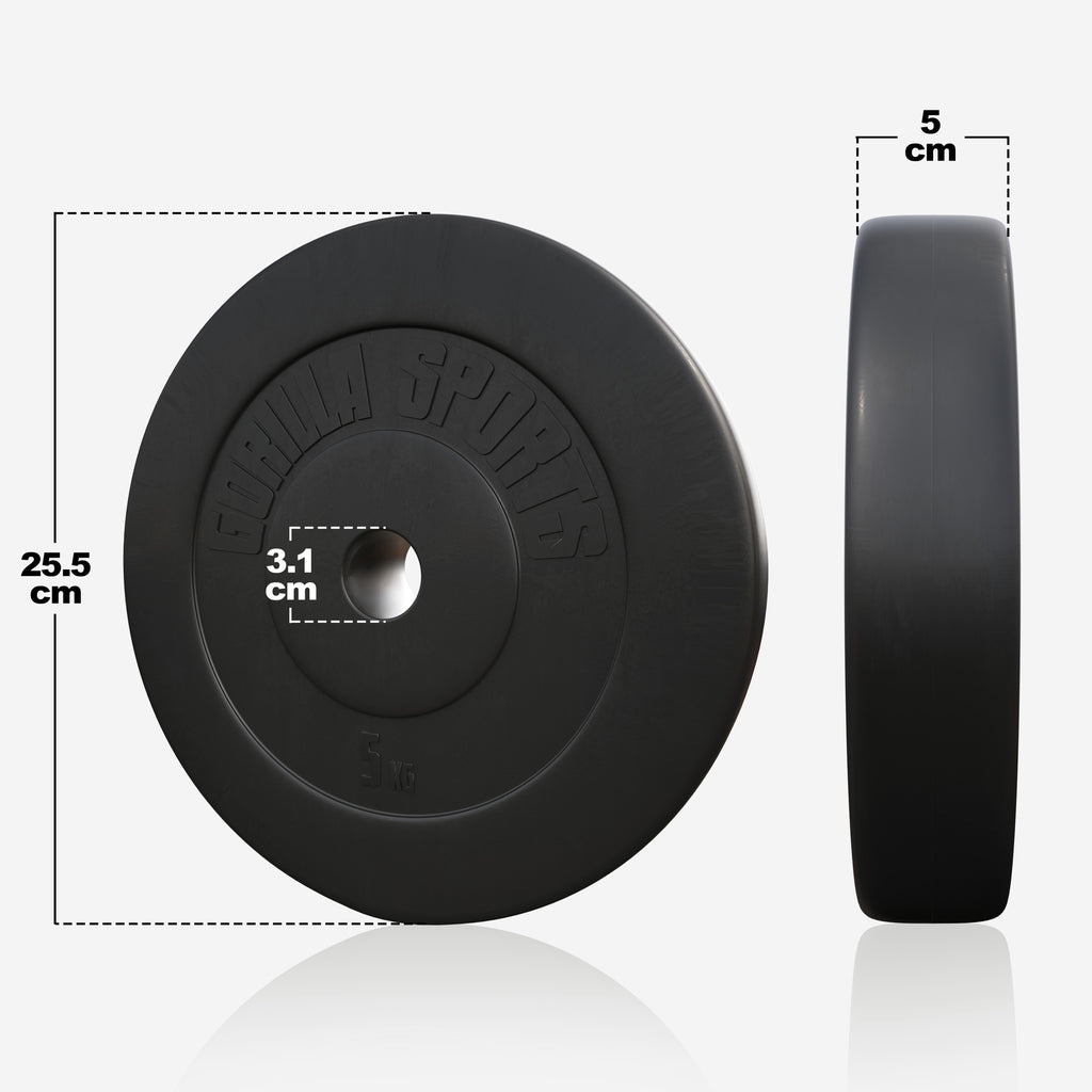 Viniliniai svorių diskai 6 x 5 kg 30 mm