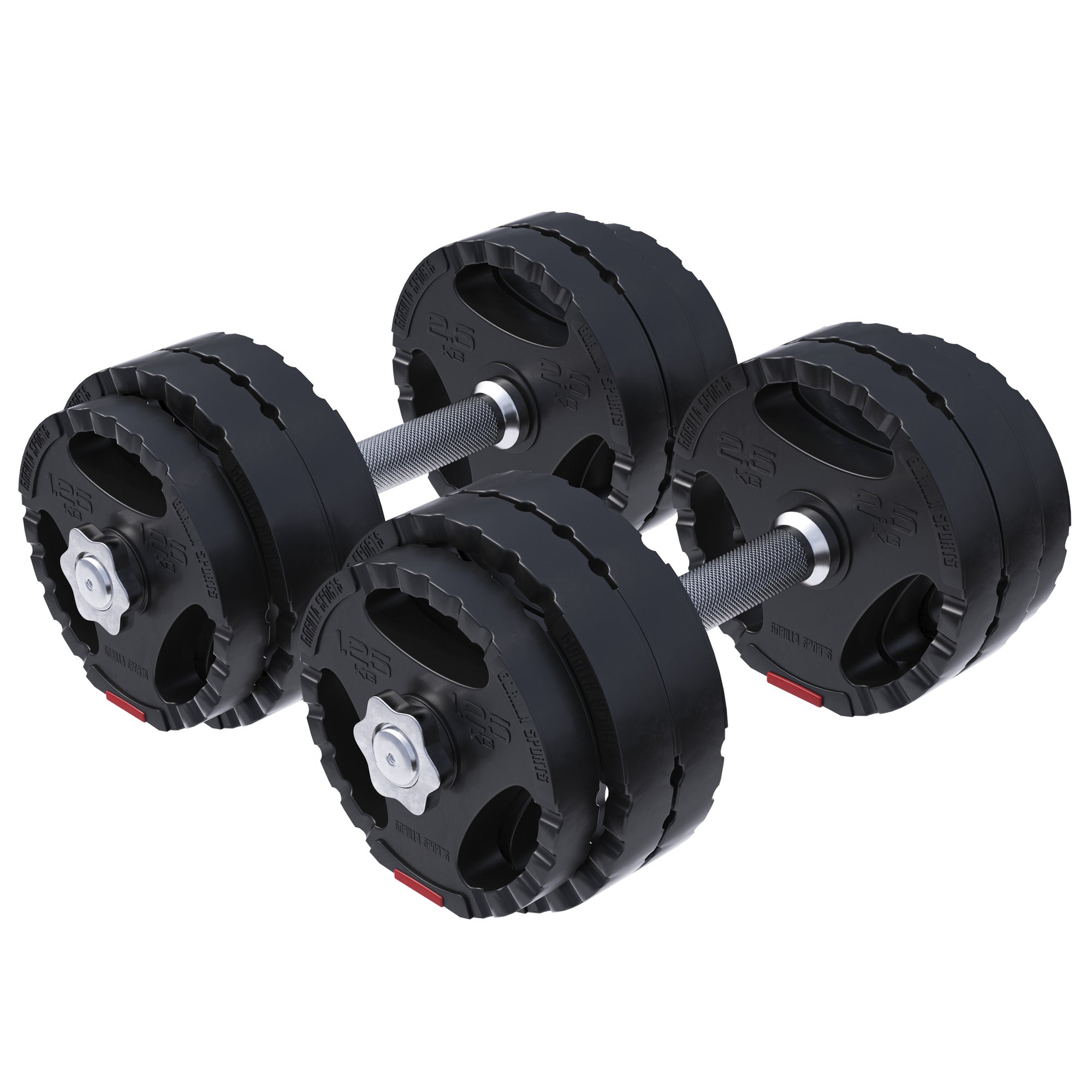 Vinilinis Tri Grip hantelių rinkinys 30 kg, 30mm