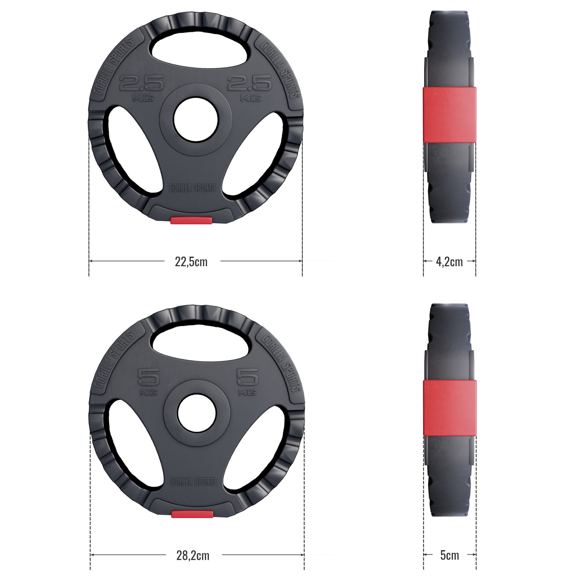 Tri Grip svorių diskų rinkinys 30 kg 50/51 mm