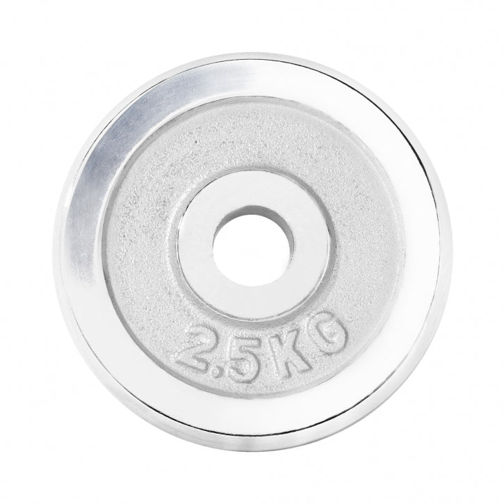 Chromu dengtas svorio diskas 2,5 kg, 30 mm