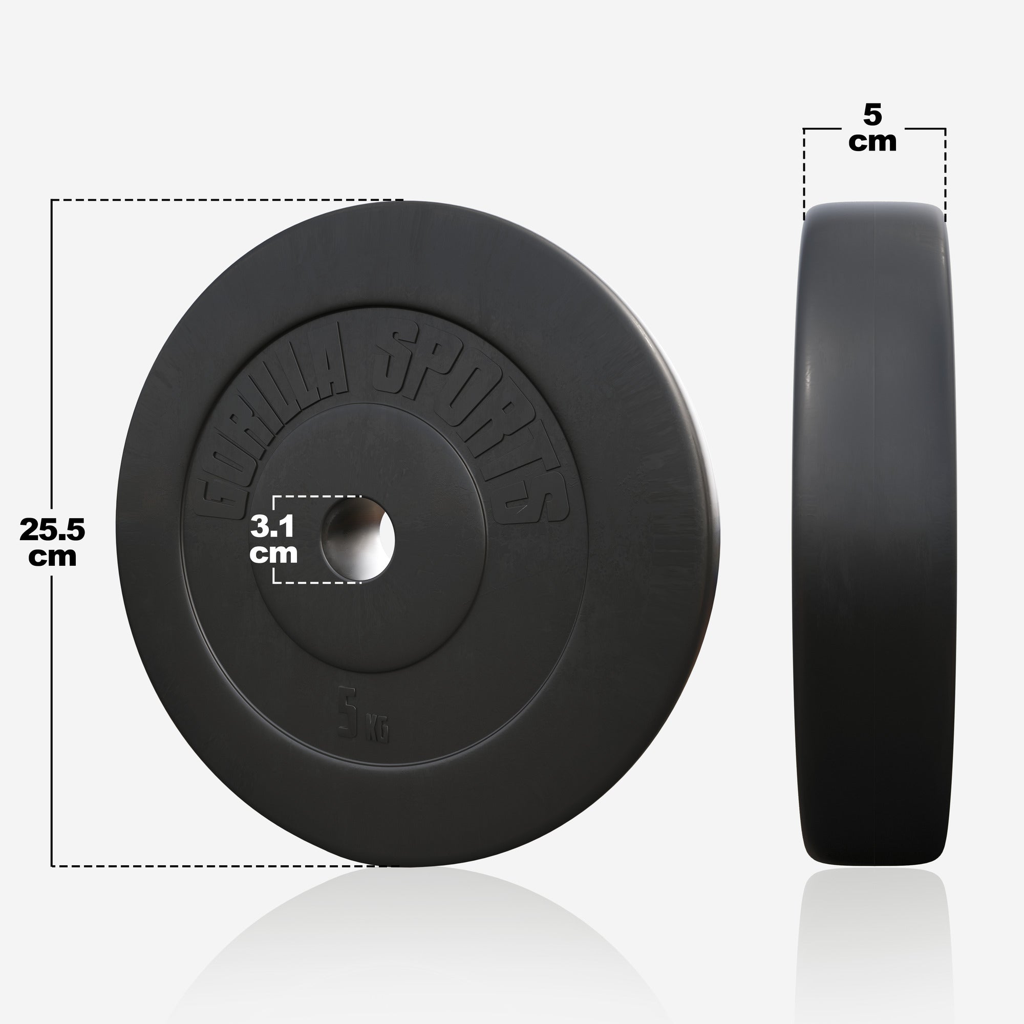 Vinilu dengtas svorio diskas 5 kg 30 mm