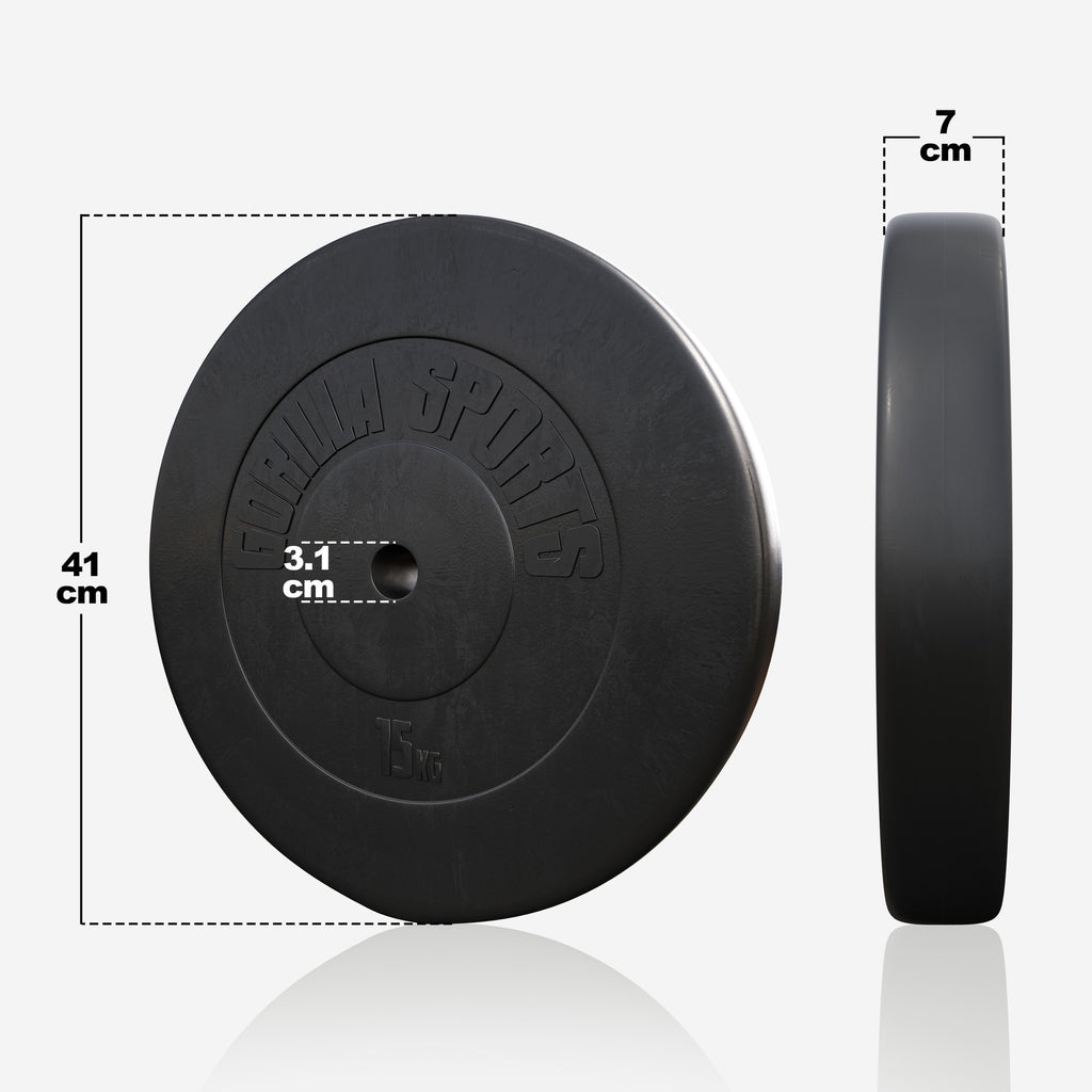 Vinilu dengtas svorio diskas 15 kg 30 mm