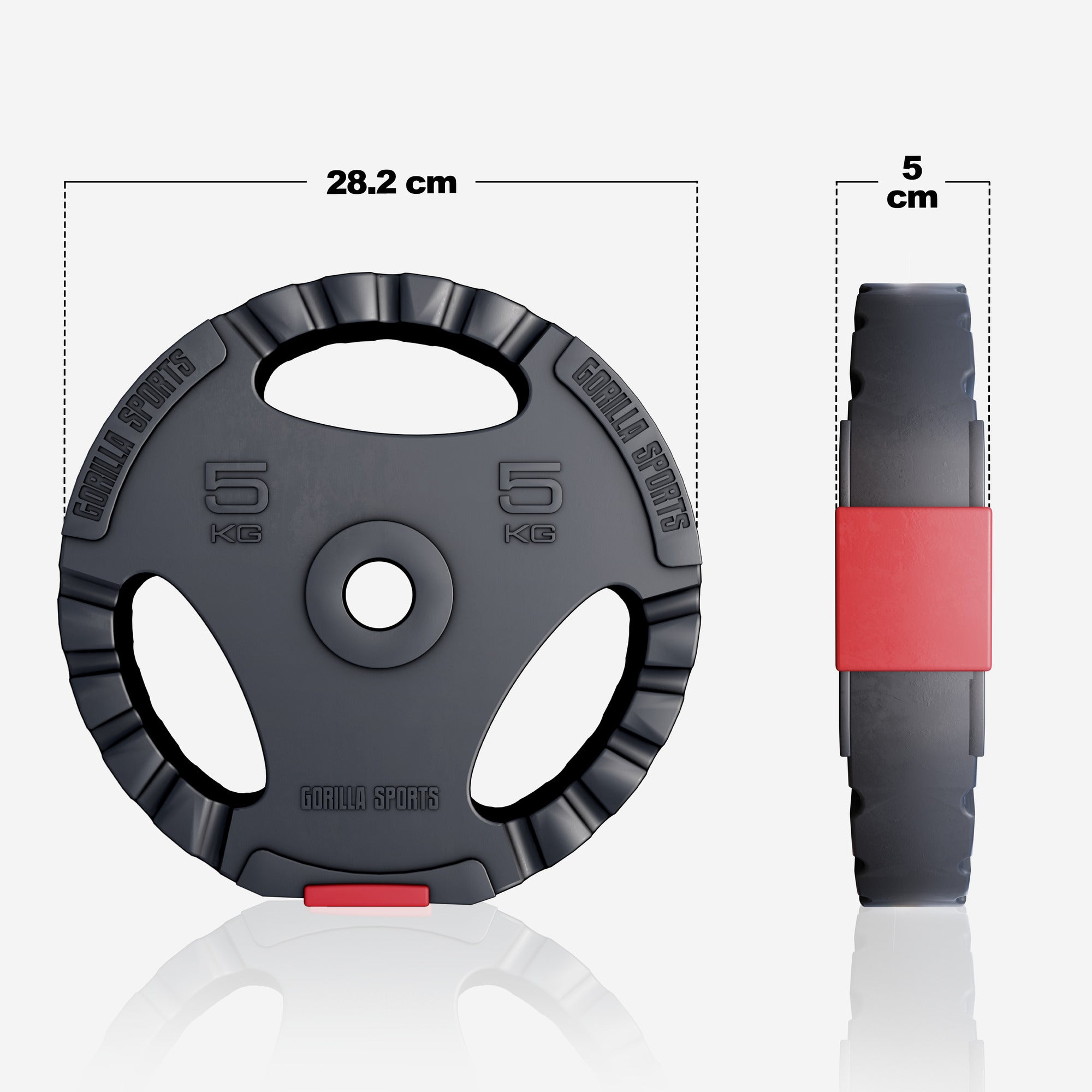 Tri Grip vinilinis svorio diskas 5 kg 30 mm
