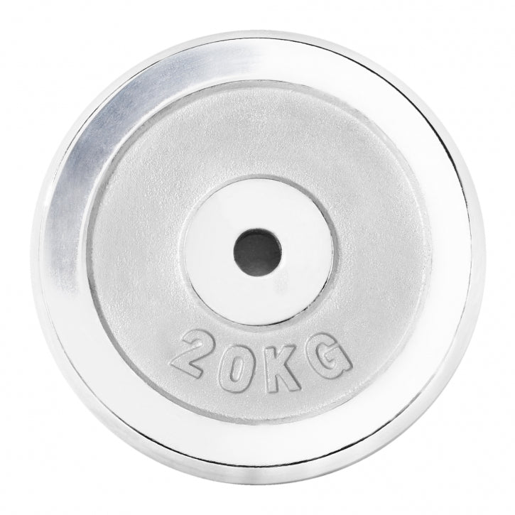 Chromu dengtas svorio diskas 20 kg, 30 mm
