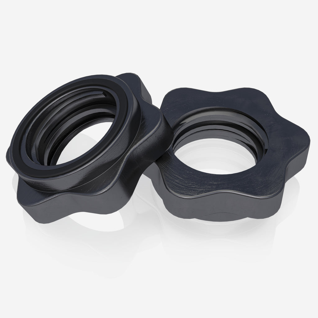 Hantelių grifai su srieginiais užraktais 30 mm, 35 cm, 2 vnt.