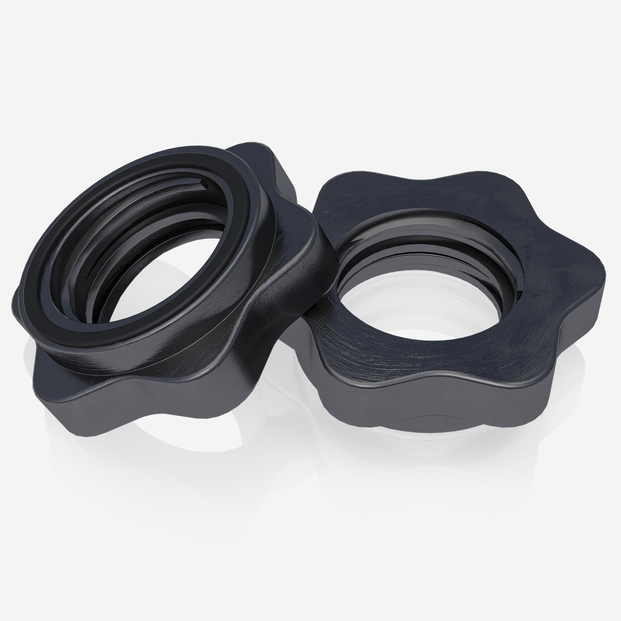 Hantelių grifai su srieginiais užraktais 30 mm, 35 cm, 2 vnt.
