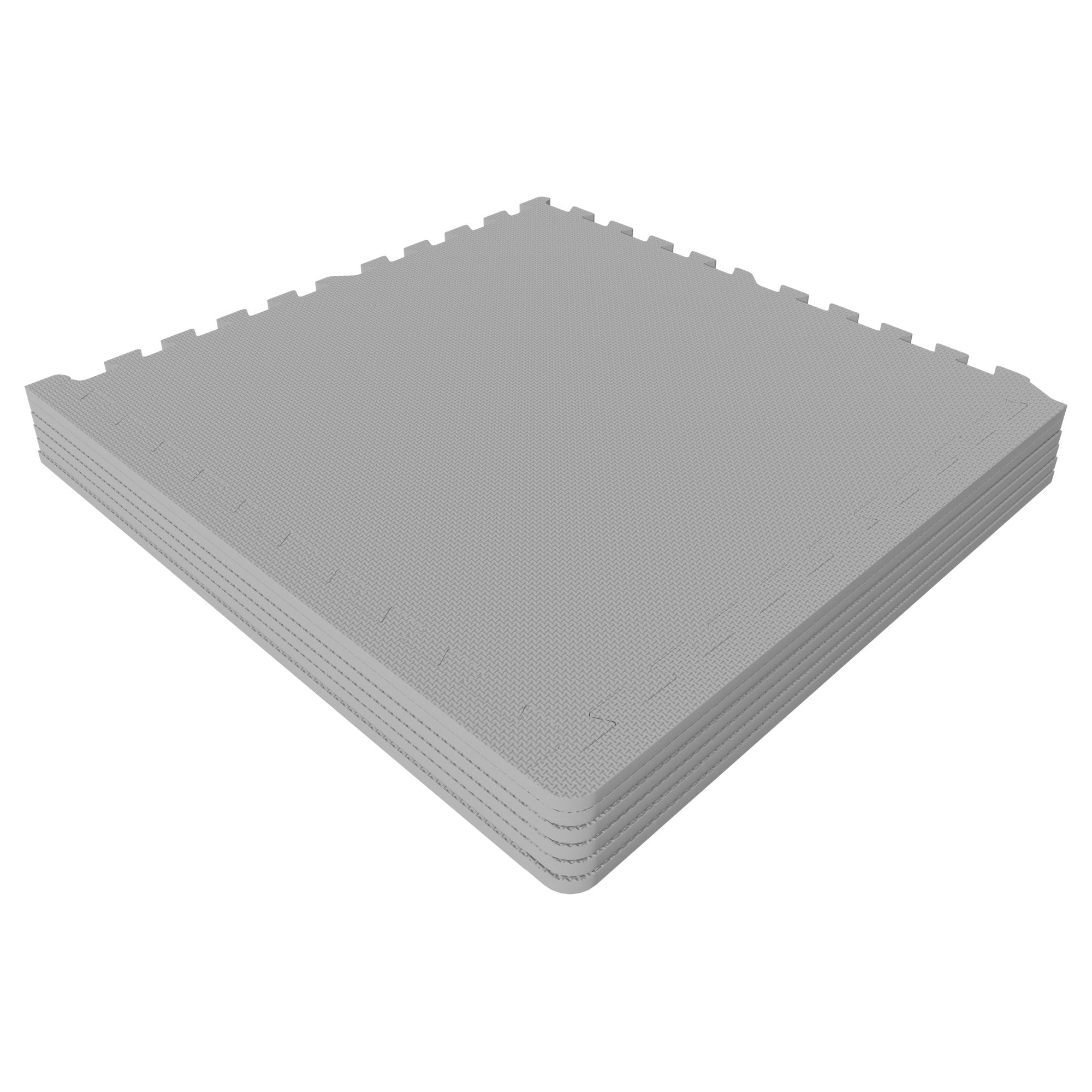 Apsauginis kilimėlis, 6 dalys 60 x 60 x 1,2 cm, pilkas