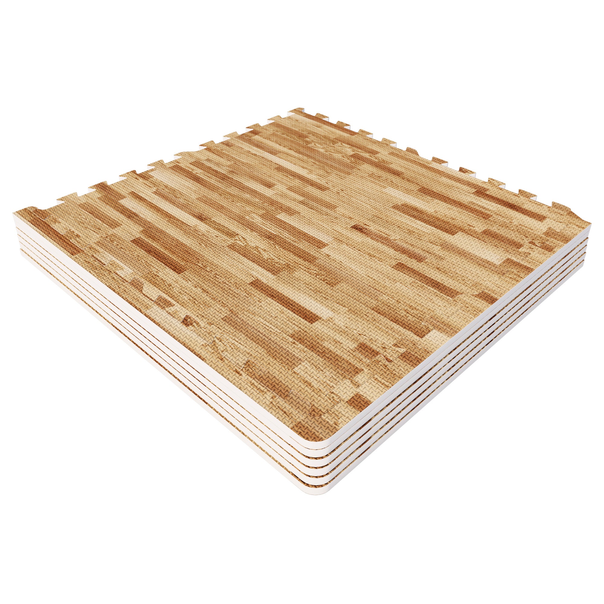 Apsauginis kilimėlis, 6 dalys 60 x 60 x 1,2 cm, medžio rašto