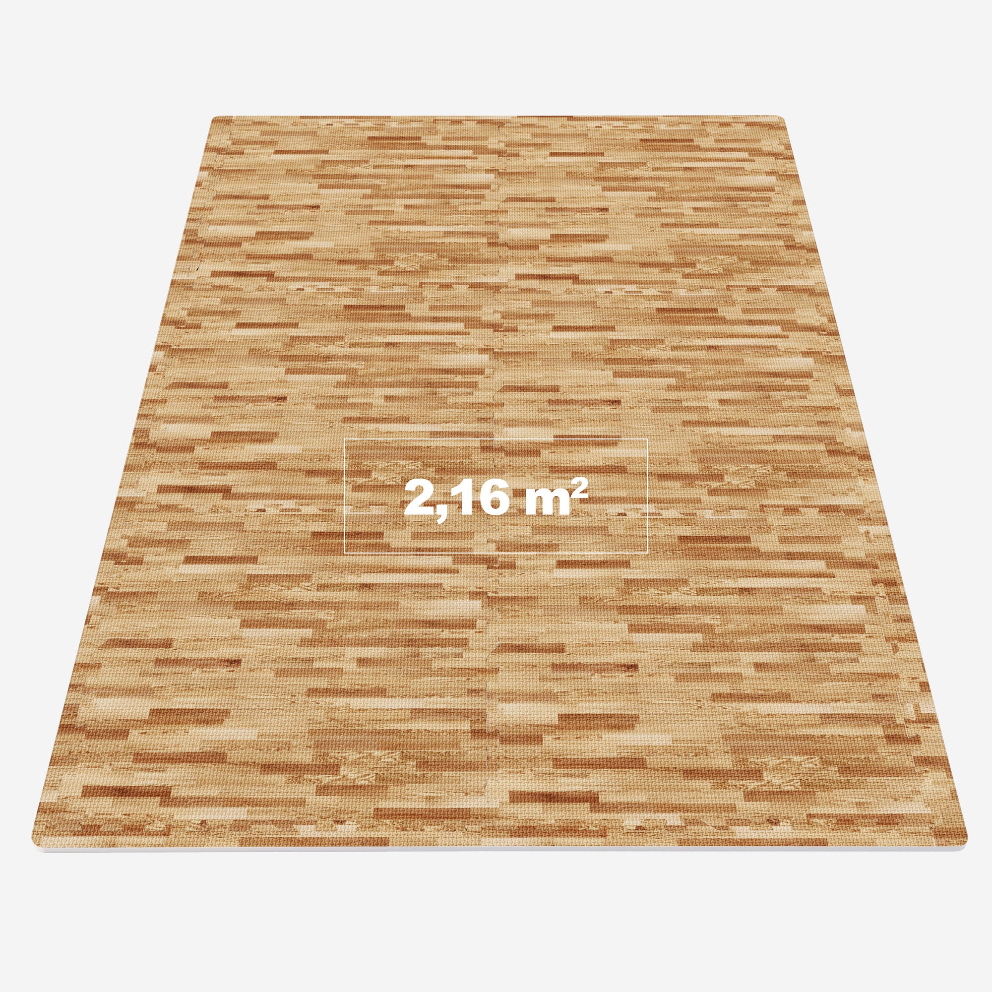 Apsauginis kilimėlis, 6 dalys 60 x 60 x 1,2 cm, medžio rašto