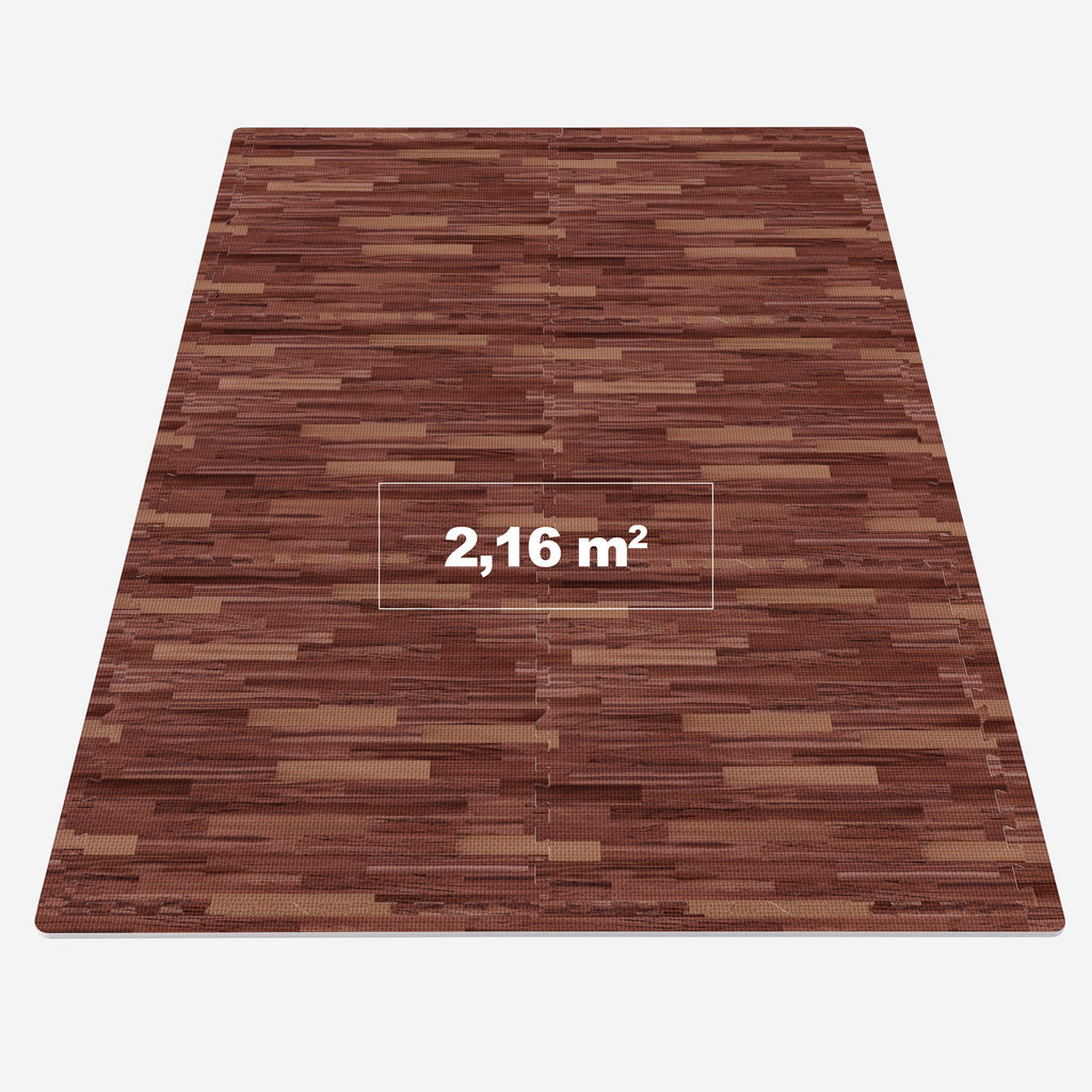 Apsauginis kilimėlis, 6 dalys + 12 kraštinių dalių, 60 x 60 x 1,2 cm