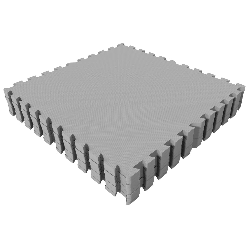 Treniruočių kilimėlis 8 dalių 60 x 60 x 1,2 cm, pilkas