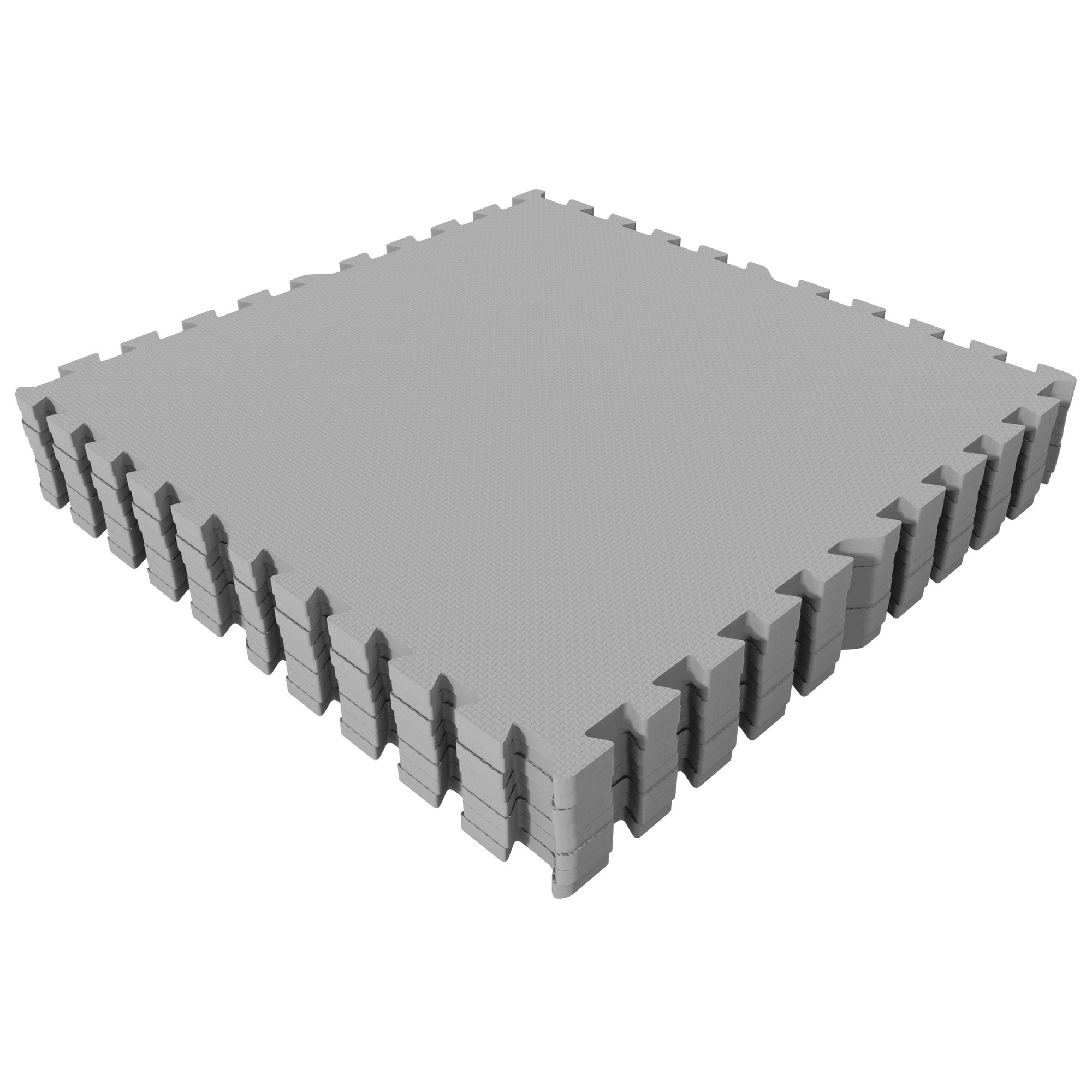 Treniruočių kilimėlis 8 dalių 60 x 60 x 1,2 cm, pilkas