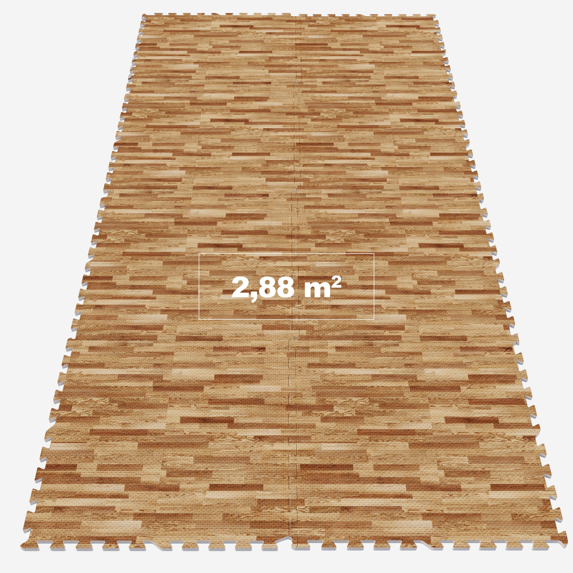 Treniruočių kilimėlis 8 dalių 60 x 60 x 1,2 cm medžio rašto