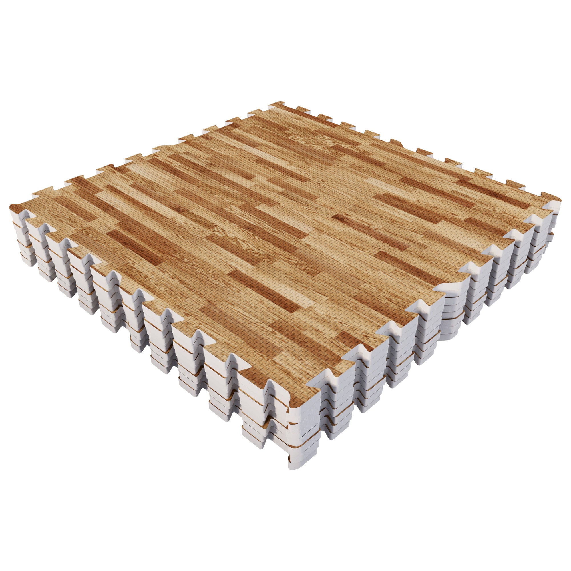 Treniruočių kilimėlis 8 dalių 60 x 60 x 1,2 cm medžio rašto