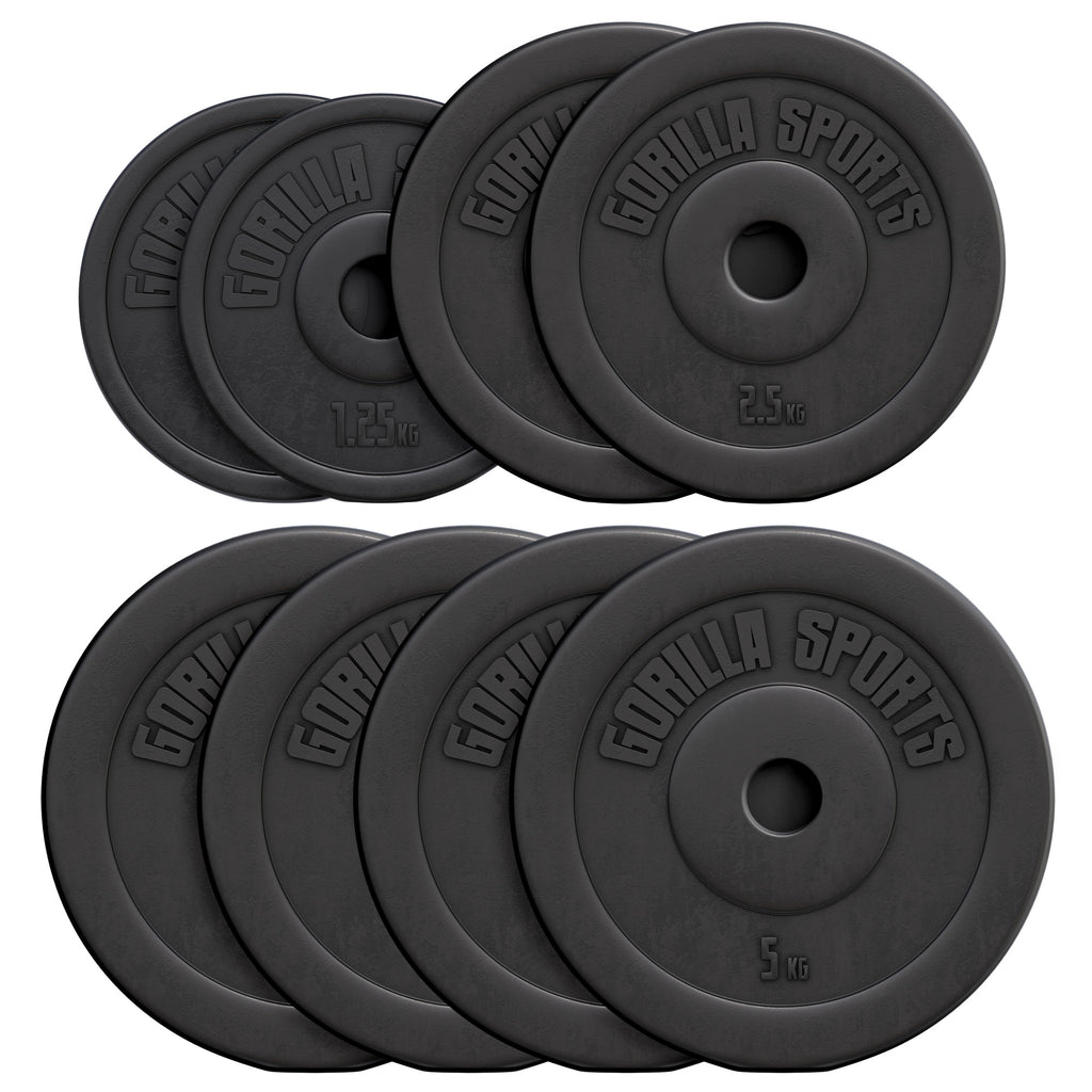 Vinilinis svorių diskų rinkinys 27,5 kg 30 mm