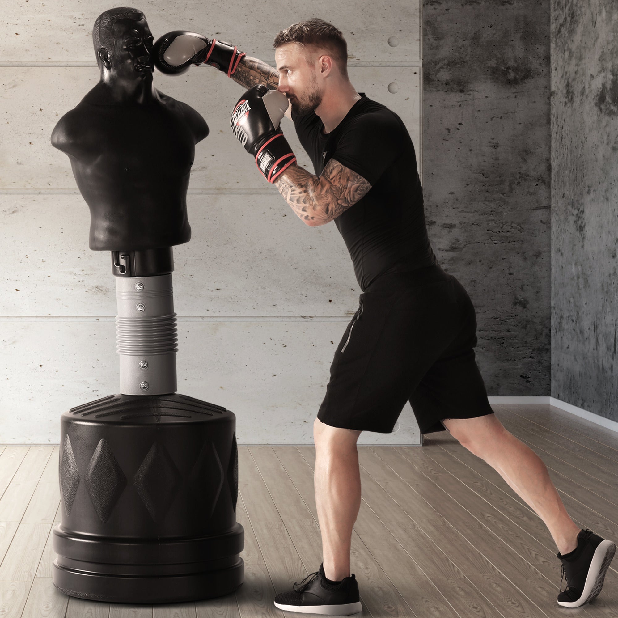 Pastatomas Bob bokso maišas 160–180 cm su užpildomu pagrindu