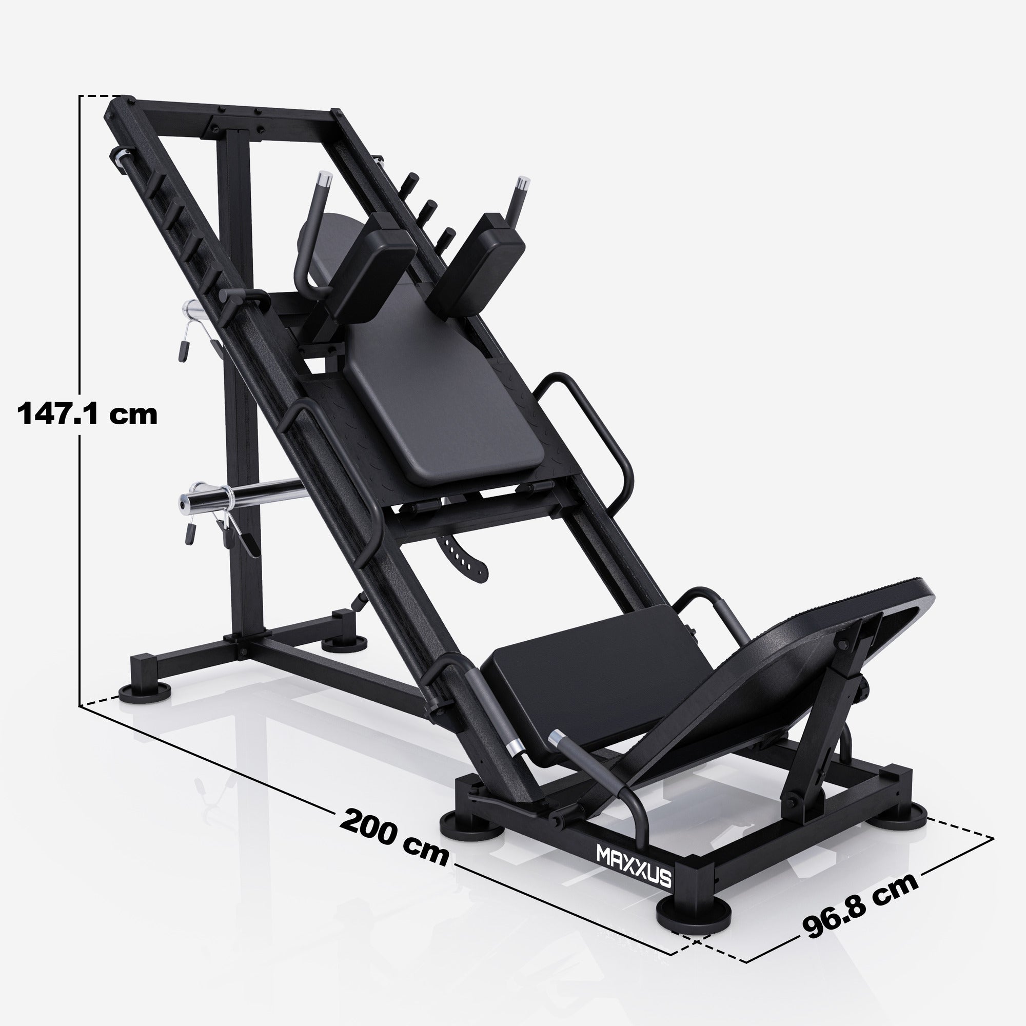 Kojų preso / hack pritūpimų treniruoklis 300 kg