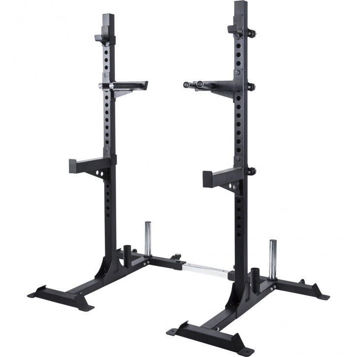 Half rack pritūpimų stovas ir 140 kg štangos rinkinys