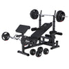 Universali daugiafunkcė treniruočių stotis su 100 kg Tri Grip svorių rinkiniu