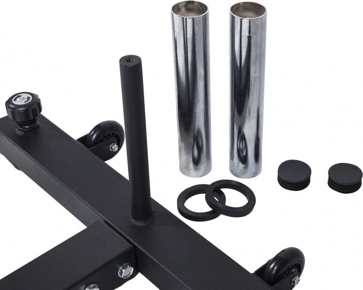 Half rack pritūpimų stovas ir 140 kg štangos rinkinys