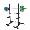 Half rack pritūpimų stovas ir 140 kg štangos rinkinys
